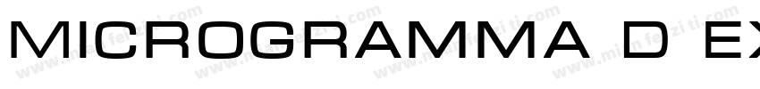 Microgramma D Extend字体转换